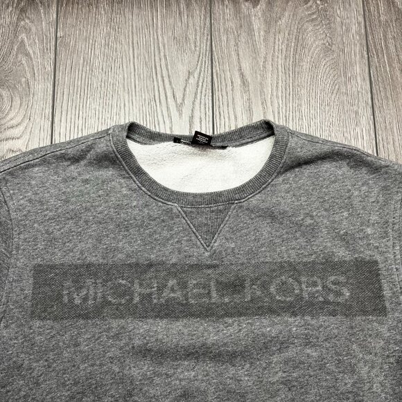 Michael‎ Kors Grey Sweatshirts Women's Large Designer Spell Out - Picture 3 of 8